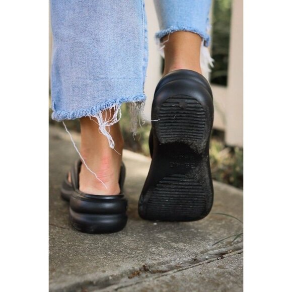 Low-Wedge Women's Black Sandals Casual Flat Shoes Flip Flops Anti-Slip Size 8 - Picture 7 of 9